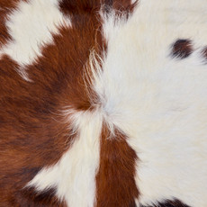 Brown And White Cowhide Rug NOV26-070 (190cm x 190cm)