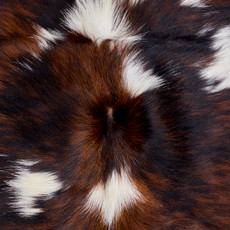 Brown And White Cowhide Rug NOV26-072 (180cm x 180cm)
