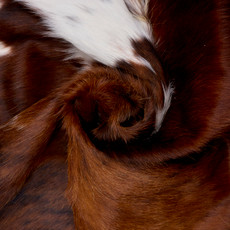Brown And White Cowhide Rug NOV26-077 (180cm x 170cm)