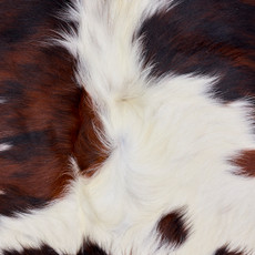 Brown And White Cowhide Rug NOV26-079 (190cm x 180cm)