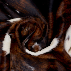 Brown And White Cowhide Rug NOV26-093 (210cm x 200cm)