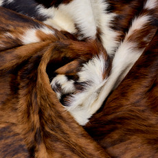 Brown And White Cowhide Rug NOV26-098 (190cm x 170cm)