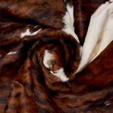 Brown And White Cowhide Rug NOV26-113 (190cm x 180cm)