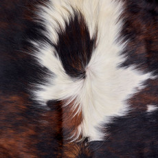 Brown And White Cowhide Rug NOV26-118 (230cm x 210cm)