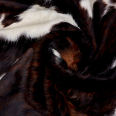 Brown And White Cowhide Rug NOV26-120 (200cm x 180cm)