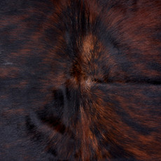 Deep Mahogany And White Cowhide Rug NOV26-130 (230cm x 210cm)