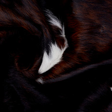 Deep Brown And White Cowhide Rug NOV26-133 (160cm x 170cm)