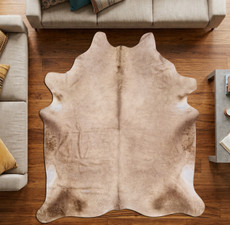 Light Brown  Cowhide Rug NOV26-146 (250cm x 230cm)