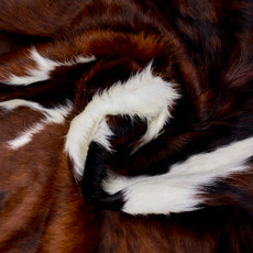 Brown And White Cowhide Rug NOV26-157 (210cm x 180cm)