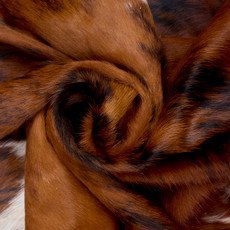 Brown And White Cowhide Rug NOV26-161 (200cm x 180cm)