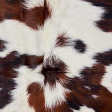 Brown And White Cowhide Rug NOV26-173 (180cm x 180cm)