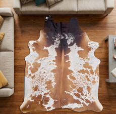 Spotted Fawn And White Cowhide Rug NOV26-177 (230cm x 200cm)