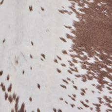 Burnt Umber And Cream Cowhide Rug NOV26-178 (250cm x 220cm)