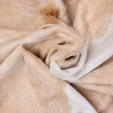 Beige And Cream Cowhide Rug NOV26-188 (220cm x 210cm)