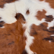 Bright Brown And White Cowhide Rug NOV26-190 (200cm x 180cm)