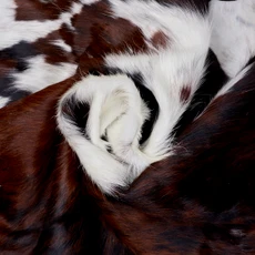 Brown And White Cowhide Rug NOV26-202 (190cm x 170cm)