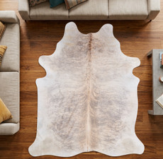 Oyster And Grey Brindle Cowhide Rug NOV26-212 (220cm x 180cm)