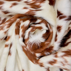 Spotted Brown And White Cowhide Rug NOV26-214 (220cm x 190cm)