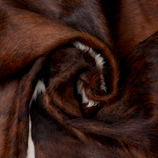Deep Brown And White Cowhide Rug NOV26-220 (180cm x 170cm)