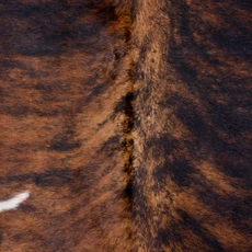Deep Mahogany And White Cowhide Rug NOV26-226 (220cm x 190cm)