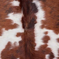 Dappled Brown And White Cowhide Rug NOV26-230 (200cm x 190cm)