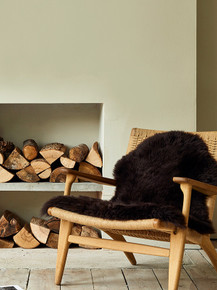 Chocolate Brown Single Sheepskin Rug - SINGLECHOC