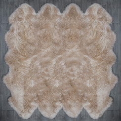 Oyster Octo Sheepskin Rug