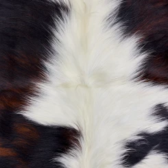 Brown And White Cowhide Rug NOV26-085 (190cm x 170cm)