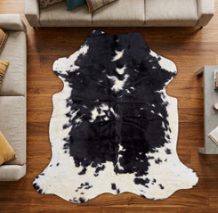 Black And White Cowhide Rug NOV26-087 (200cm x 200cm)