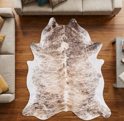 Fawn, Grey And White Cowhide Rug NOV26-201 (250cm x 210cm)