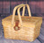 Picnic Basket Gingham Lined with Folding Handles Picnic Basket Gingham Lined with Folding Handles