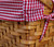 Rectangular Basket Lined with Gingham Lining, Small (36)