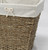 Woven Seagrass Small Waste Bin Lined with White Washable Lining