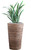 Wicker Banana Rope Tall Floor Planter with Metal Pot