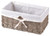 Seagrass Shelf Basket Lined with White Lining