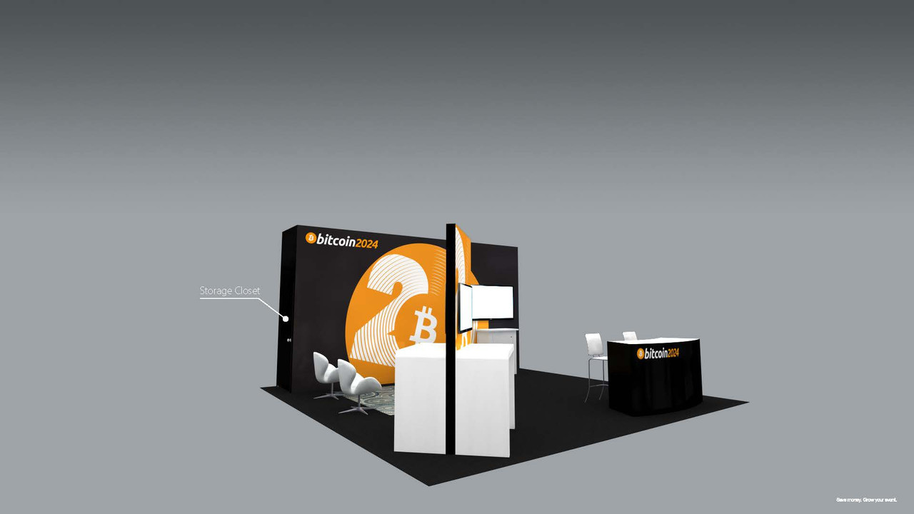 20' x 20' Large Booth Option A - BITCOIN 2024