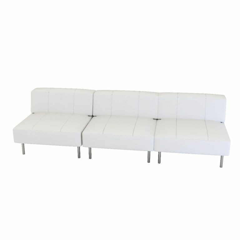Endless Square Low Back Sofa White T3 Expo LLC Store 1