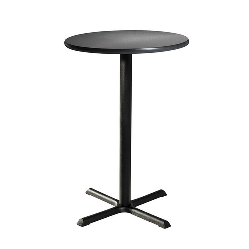 30" Round Bar Table w/ Standard Black Base