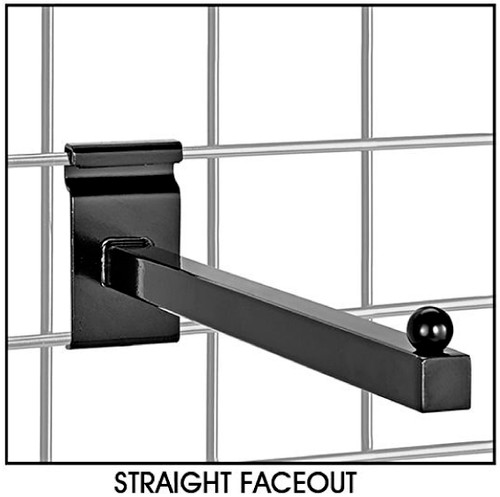 12" Gridwall Straight Faceout - Black