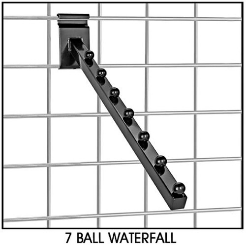 16" Gridwall 7 Ball Waterfall - Black