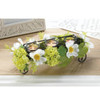 Daisy Faux Floral Candle Holder Centerpiece