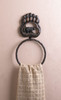 Iron Bear Paw Towel Ring with Cutout