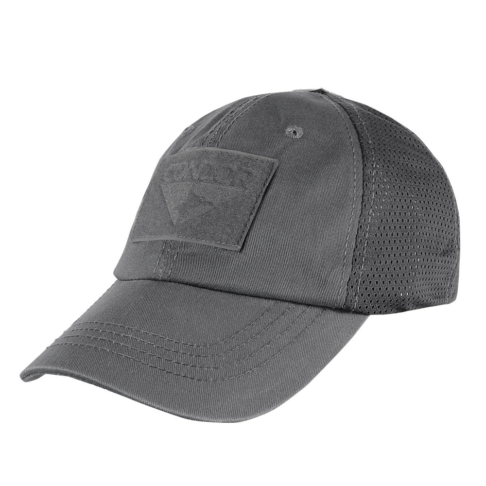 Mesh Back Tactical Hat w/Velox Offroad Flag Aluminum Patch