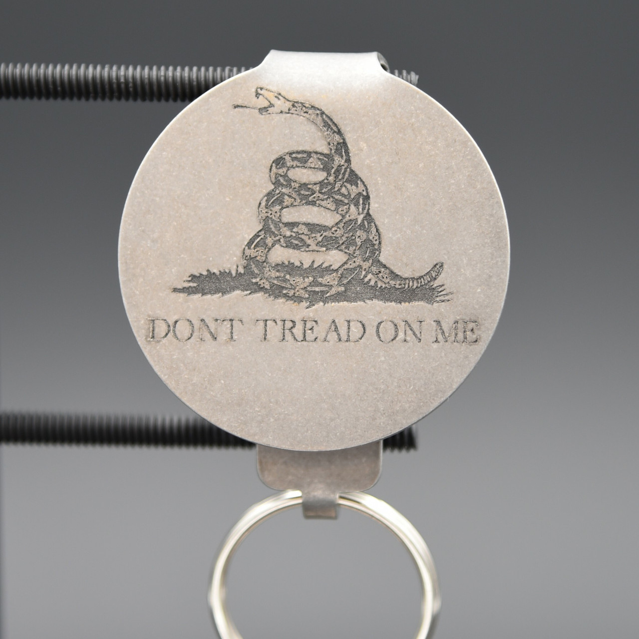 Don't Tread on Me Pocket Clip Keychain