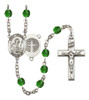 Hand-Made Silver Plate St. Benedict Rosary