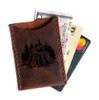 CORAGGIO Axe & Stump Leather Card Holder