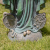 Miraculous Medal Virgin Mary Indoor/Outdoor Statue in Antique Bronze