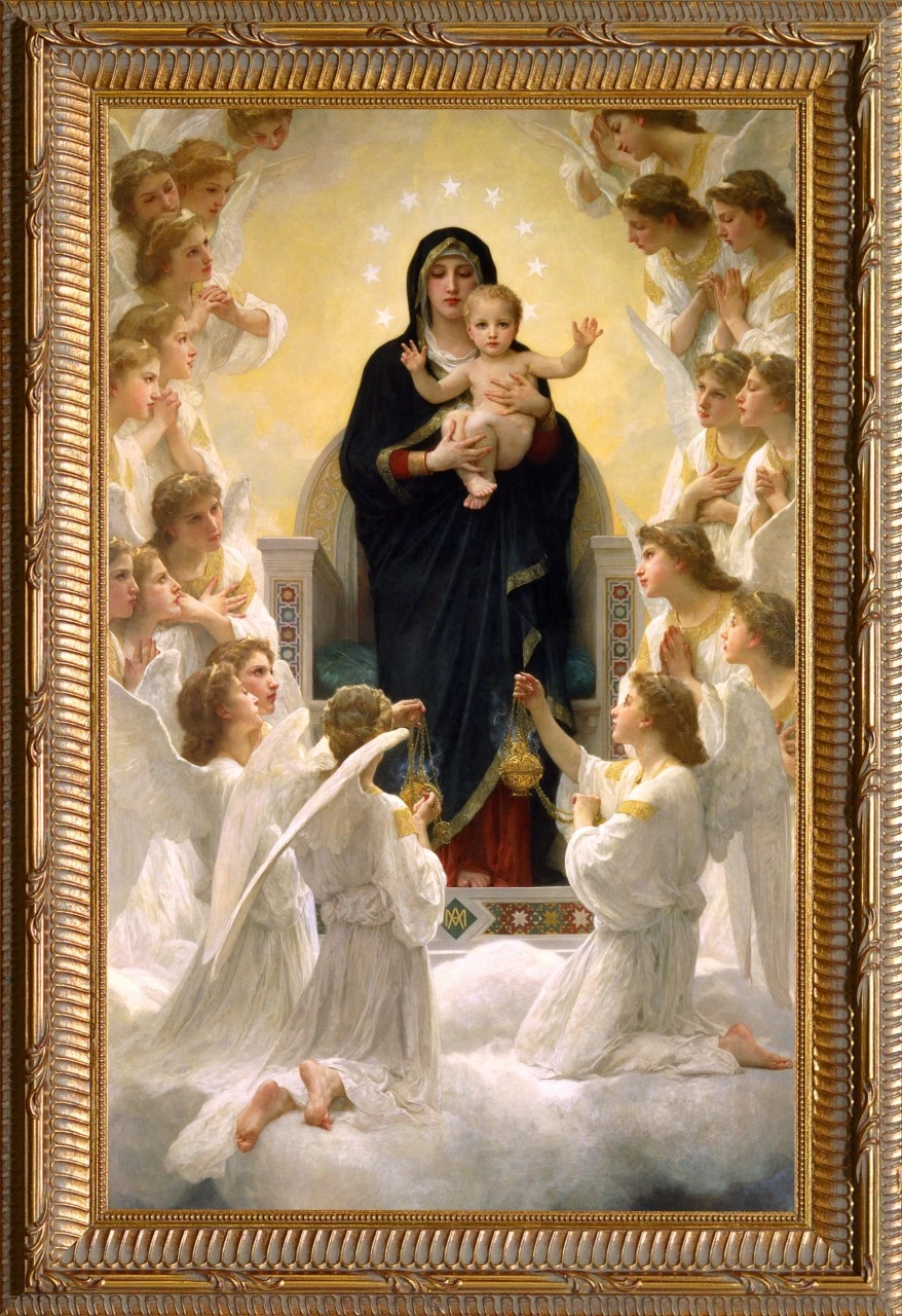 Queen of the Angels - Ornate Gold Framed Art - Catholic to the Max ...