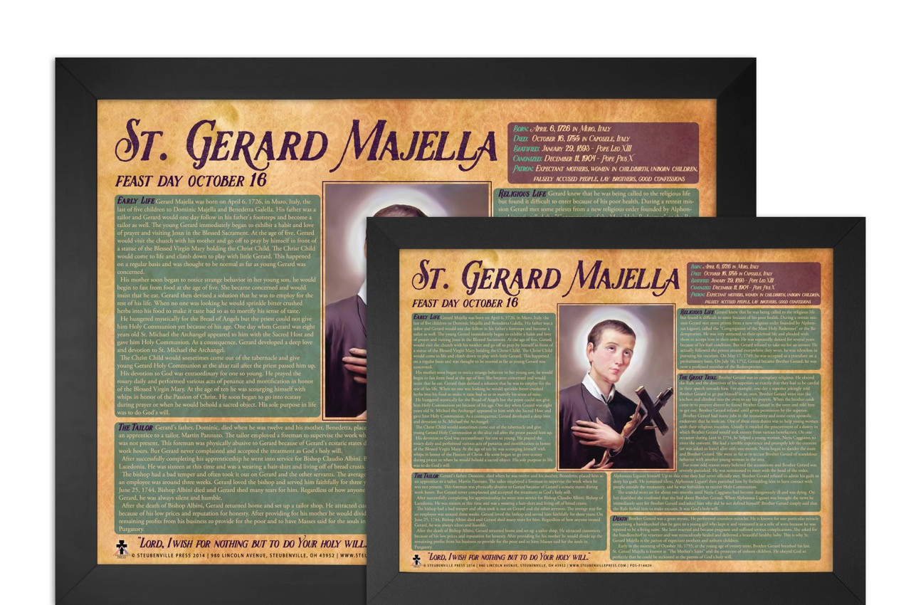 St. Gerard Majella Explained Poster Catholic to the Max Online