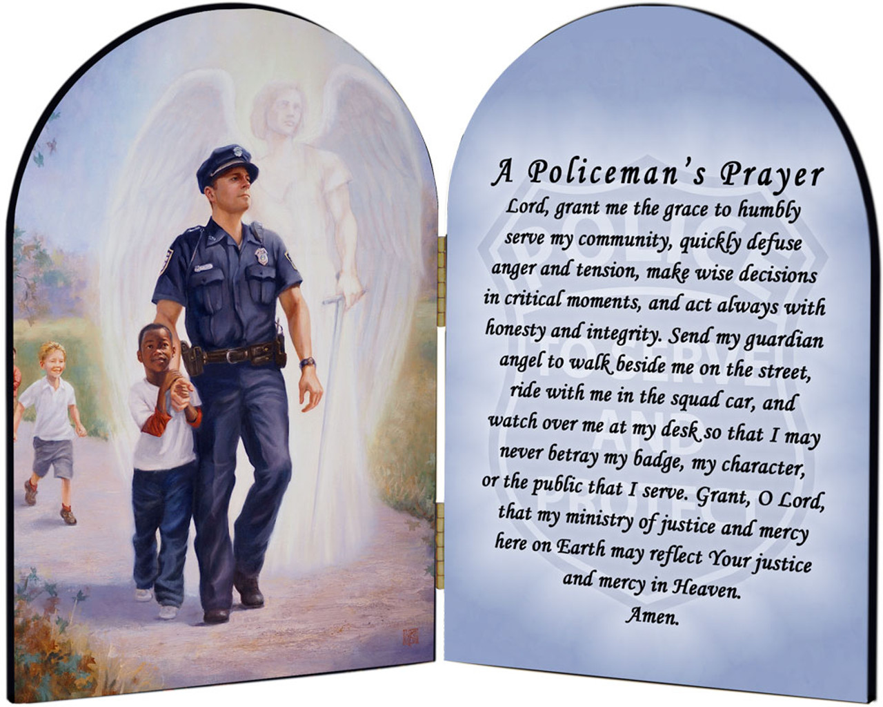 police officer prayer wallpaper